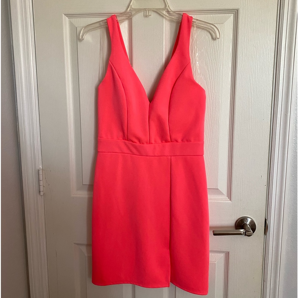NWT Barbie dress neon pink sz 9